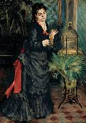 Woman with a Parrot, Pierre Auguste Renoir